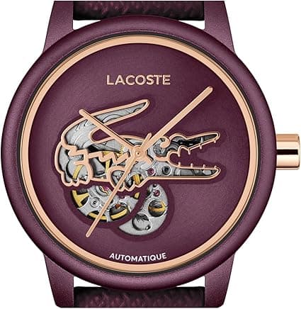 שעון אוטומטי אוטומטי לנשים של Lacoste 12.12 – כיסוי אלומיניום צבעוני 38 מ" 2